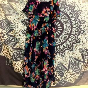 Spaghetti strap flowy flower print kismet dress